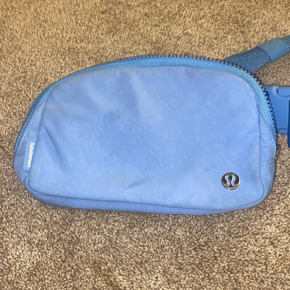 Blue lululemon belt bag